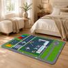 Airport Runway Plane Scenes Floor Mat Flannel Rug Soft Non Slip Washable Door Mat For Bathroom Bedroom Kitchen Home Decor