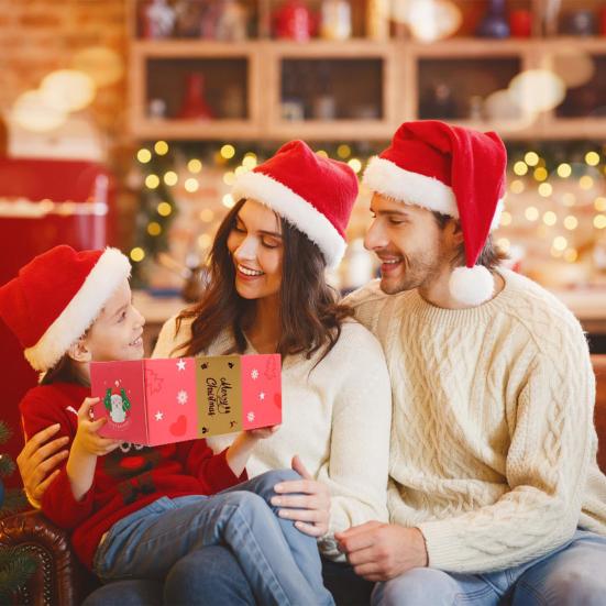 10 stk Eksplosjonsgaveeske God Jul Sprettpenger Gaveeske Pop-Up Overraskelsesgave