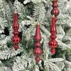 New Irregular Shape Christmas Ornaments: Painted Cones, Water Drops, Ice Sticks, & Electroplated Balls.