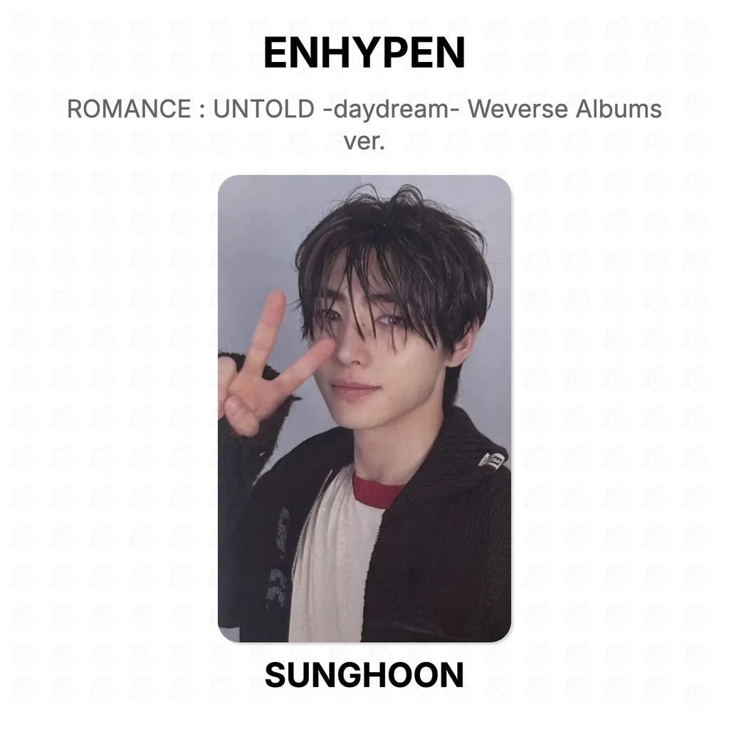ENHYPEN-ROMANTIK : UNTOLD -daydream- Weverse Alben Version. Offizielle Fotokarte