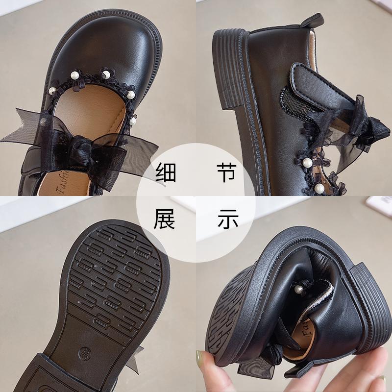 Girls' princess shoes, white spring new children's leather shoes, girls' dress soft-soled shoes, baby girl's single shoes