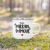 Best Godfather & Godmother In The World French Print Enamel Mugs Brother Sister Friends Gifts Drink Milk Coffee Cup Camping Mug