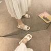 2024 Summer Women's Breathable Flat Sandals: Soft Fairy Style Roman Beach Shoes for Students