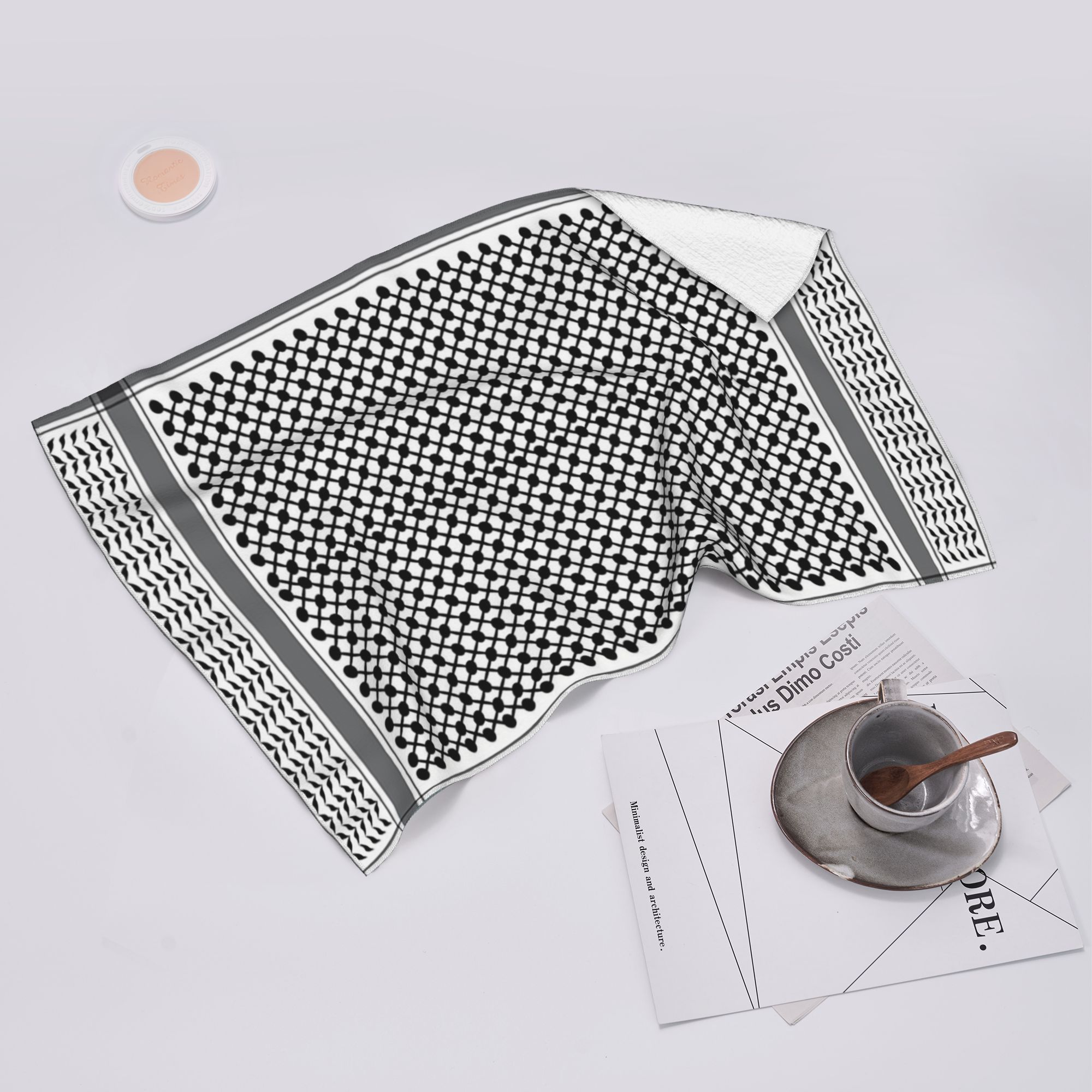 Lang Pattong White The Modern Great Keffiyeh Soft Face Towel Quick Dry Pool Bath Cotton Towels Absorbent Quick