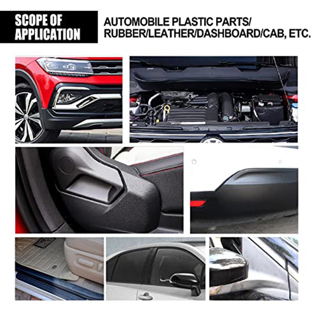 Auto Plastic Best Interior Dashboard Parts Leather Surface Wax Dust-Proof Glazing Cleaning  Liquid Multi-Purpose Application Deep 50ML