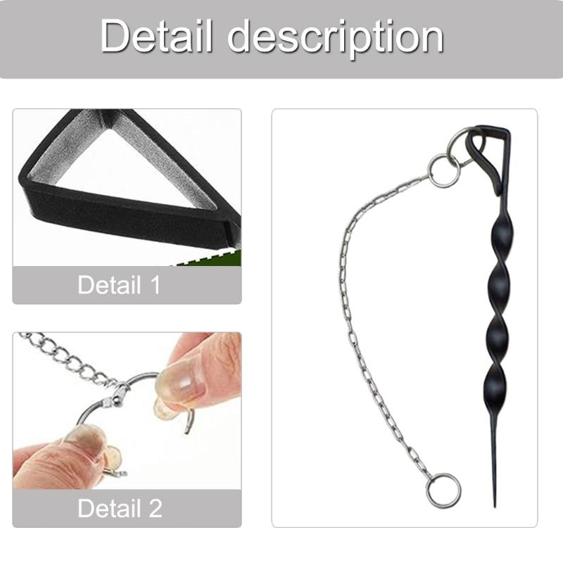 Windbeständige Gartenverankerungsstäbe Spikes Schwere Eisenmaterialien Spiralspitzendesign Regenkettenhalterung 2 Stück