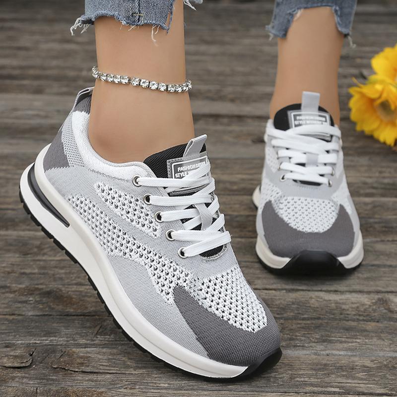 Mixed Color Mesh Breathable Sneakers for Women Lightweight Anti Slip Running Sports Shoes Woman Plus Size Fashion Tennis Shoes