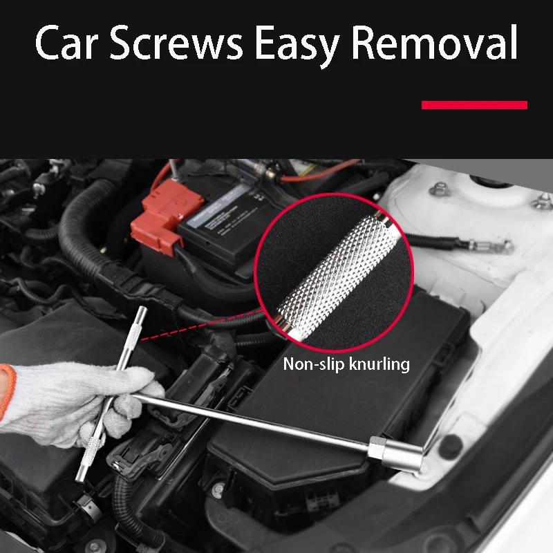 6-19mm T-Stil Steckschlüssel Mechaniker Schraubendreher Reparatur Steckschlüsselsatz Auto Mechanische Werkstattwerkzeuge Sechskantschlüssel Handwerkzeuge Mutternschlüssel