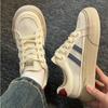 Little White Shoes Women's Versatile Mesh Breathable Flat Thick-soled Autumn New Casual Sports Board Shoes