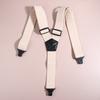 Heavy Duty Work Suspenders For Men Wide Y-Back With 3 Plastic Gripper Clasps Adjustable Elastic Trouser Pants Braces