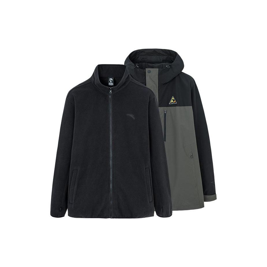 

Anta Outdoor Series Fleece Lined Waterproof Warm Jacket Two Piece Set Men Jackets Dark-Water-Green 152246604-4 XXXL