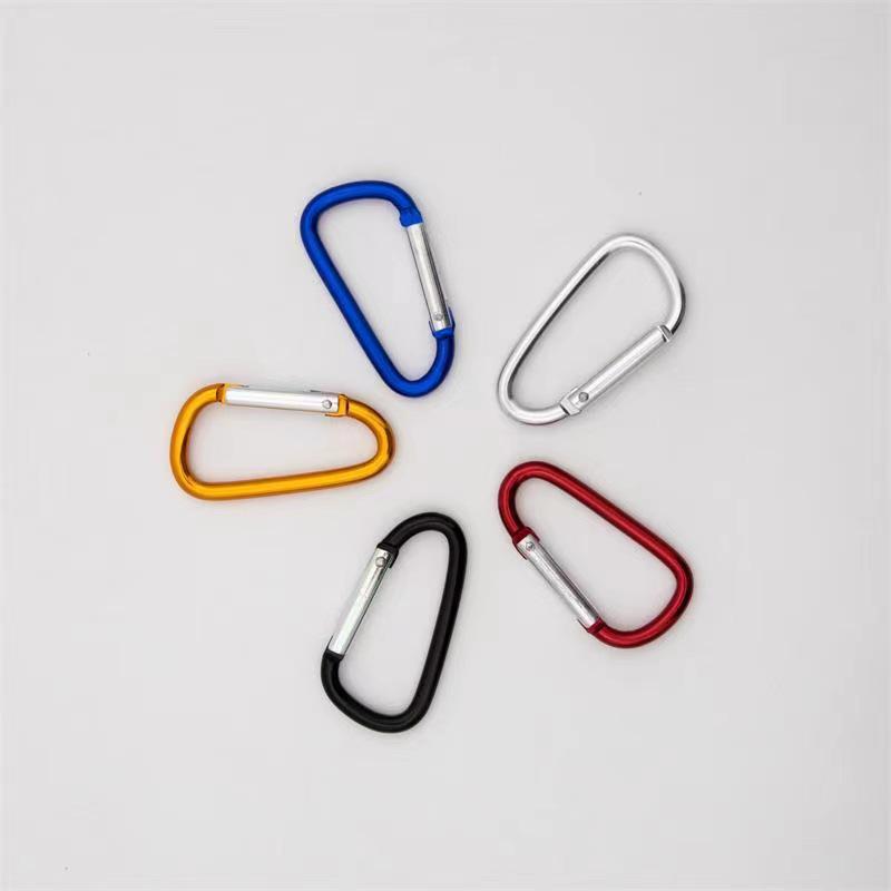No. 5 D-shaped Aluminum Quick-Release Carabiner Hook for Outdoor Gear and Travel