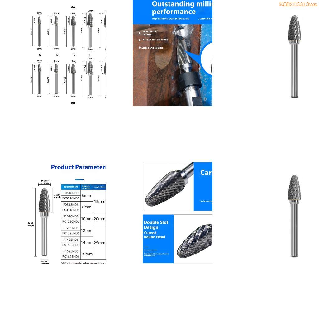 K1AE MultiPurpose Type Carbides Rotary File Effective Chip Discharge Systems Suitable For Diverse Materials Applications