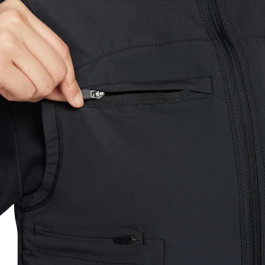 Nike Trail Repel Outdoor Casual Sports Zip-Up Stand Collar Vest Women Vests Black Coal-Black FV6399-010