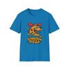Unisex Softstyle T-Shirt Mens Womens Tees Top Cartoon Dog Pizza Slice Funny Food Animal Design