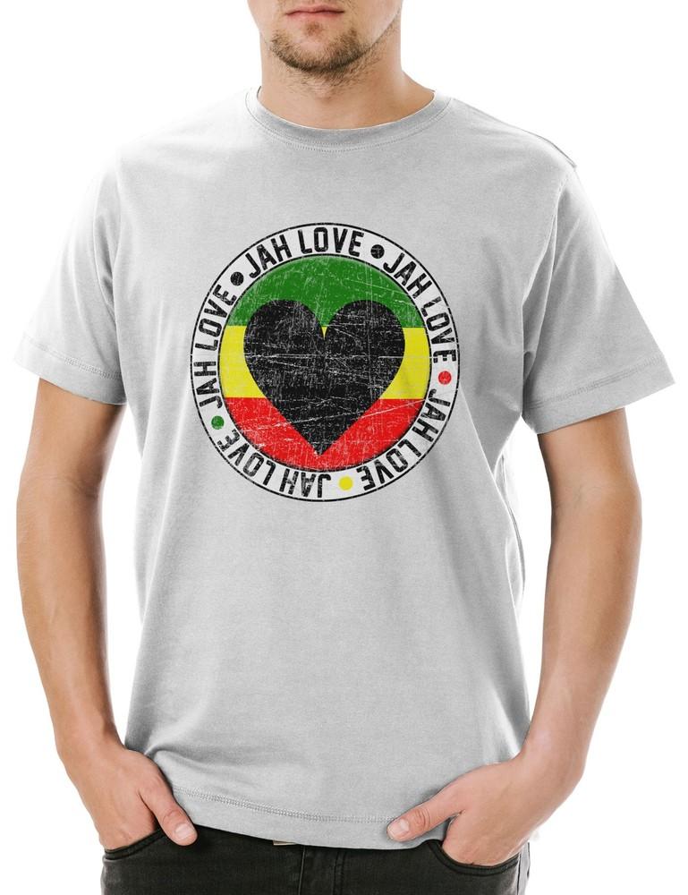 

Jah Love Herren T-Shirt Rasta Music Jah Babylon Musik Rastafari Bob Reggae M