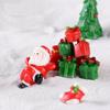 Adorable Mini Christmas Ornaments Featuring Resin Santa And Snowman Micro Landscapes