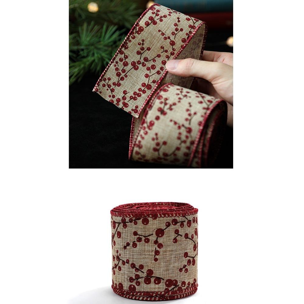 Weihnachtsgeschenk Weihnachtsband DIY Juteband Neues Stoffwirbelband