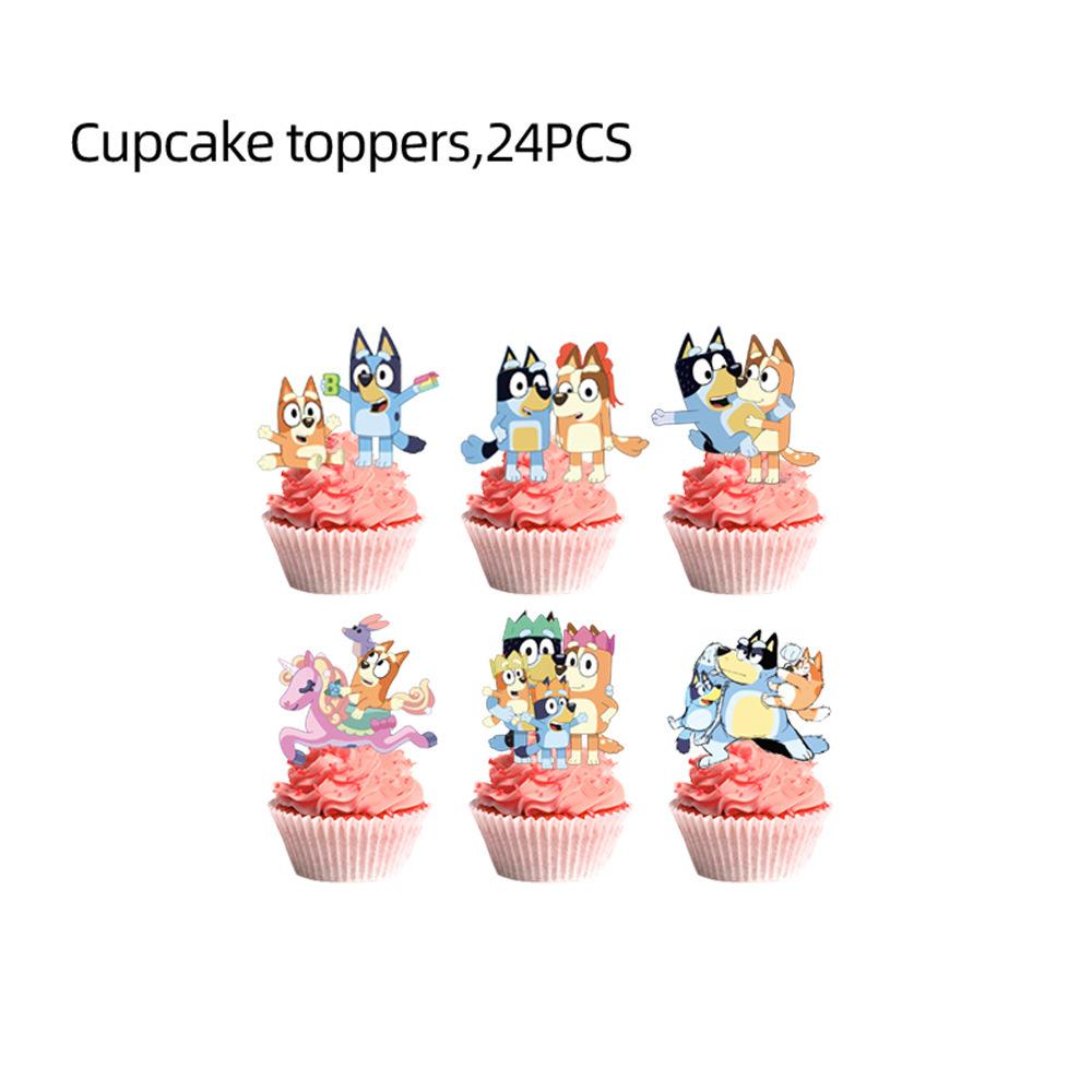 Pink Bluey Birthday Party Decoration Set Bingo Puppy Cup Plate Napkins Balloons For Kids Favors Gifts Photo Booth Baby Shower