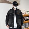 Vibe High-Grade Men's Retro American Denim Jacket: Fashionable, High-End, Trendy High-Street Style