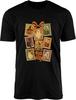 Halloween Stamps Pumpkin Ghost Black Cat Haunted House T-shirt