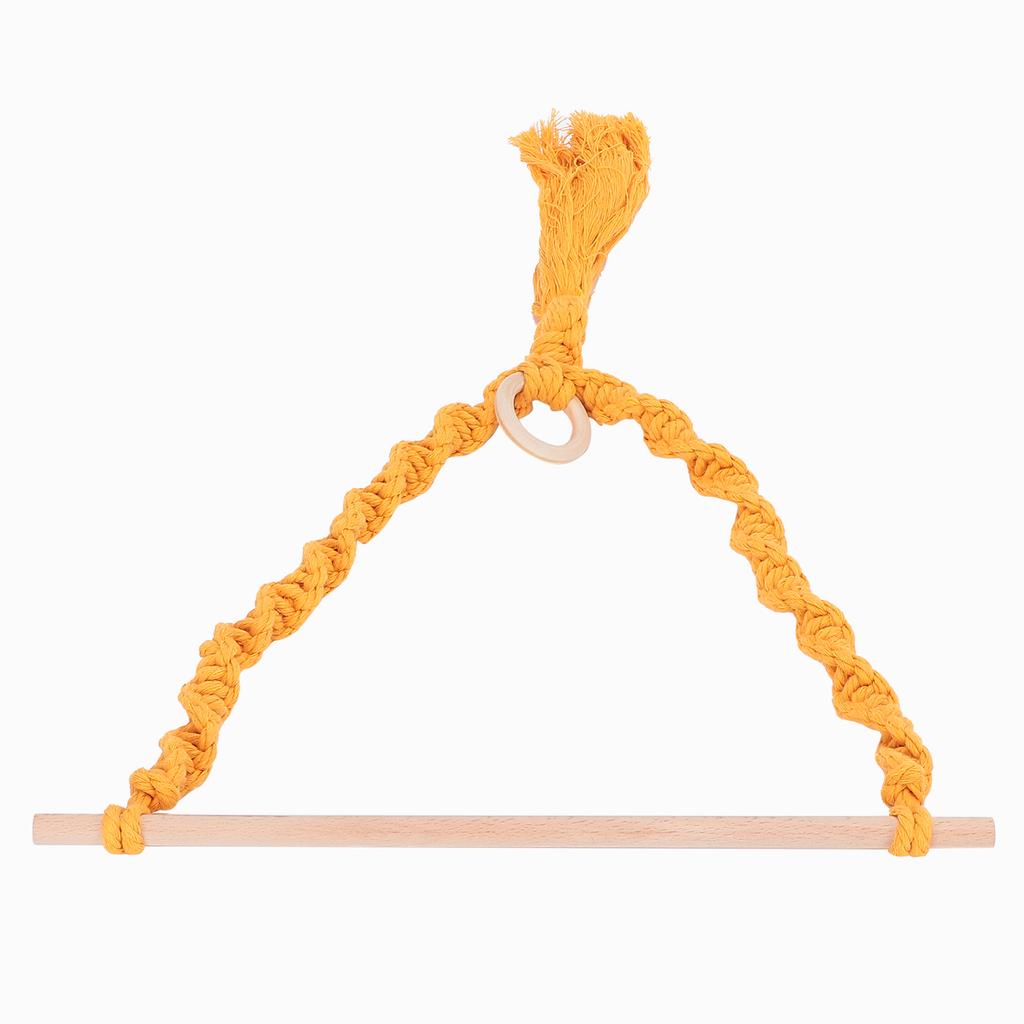 Paper Towel Holder Fabric Knitted Log Hemp Rope Hanger with Tassel for Photo Hanging Accessory Organizing