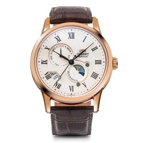 

Orient SUN & MOON Automatic Mechanical Watch, Classic RN-AK0001S, Men s, White, with Japanese Manufacturer s Warranty