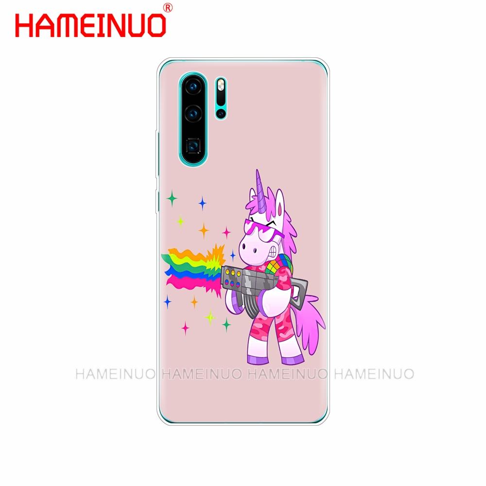 Silicon Phone Cover Case for Huawei P30 PRO LITE P SMART 2019 Plus P Smart Z P20 Lite 2019 Rainbow Lovely Unicorn