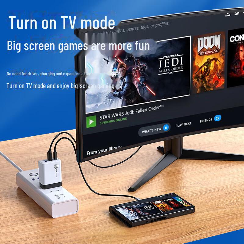 Biaz GaN Charger Hub with HDMI Converter for Switch
