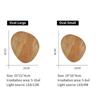 Simple style wooden craft LED wall lamp  round oval shape with light source wall-mounted indoor lighting simple style Simplicity