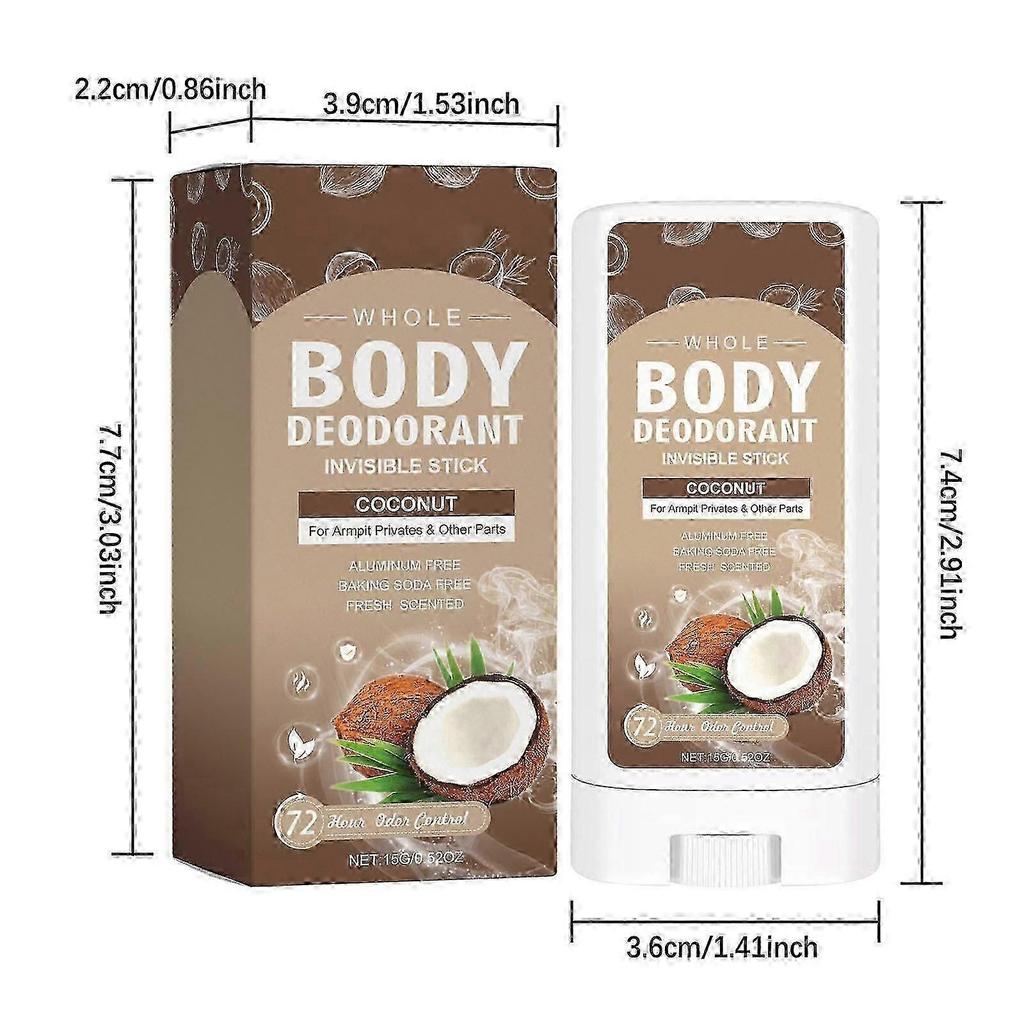 All-Natural Solid Deodorant for Full Body Freshness & Smooth Application