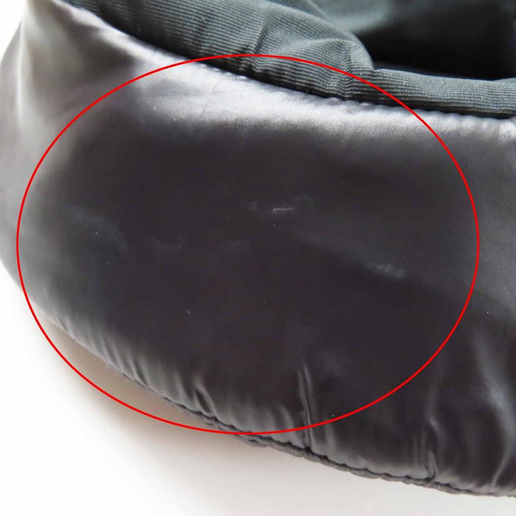 Excellent MIUMIU hat Logo embroidered black polyamide (nylon) Women S 5HC196 Used