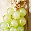 Keychain Pendant Transparent Grape Shape Acrylic Key Chain with with Lobster Clasp Easy To Hang Key Holder Backpack Car Accessory