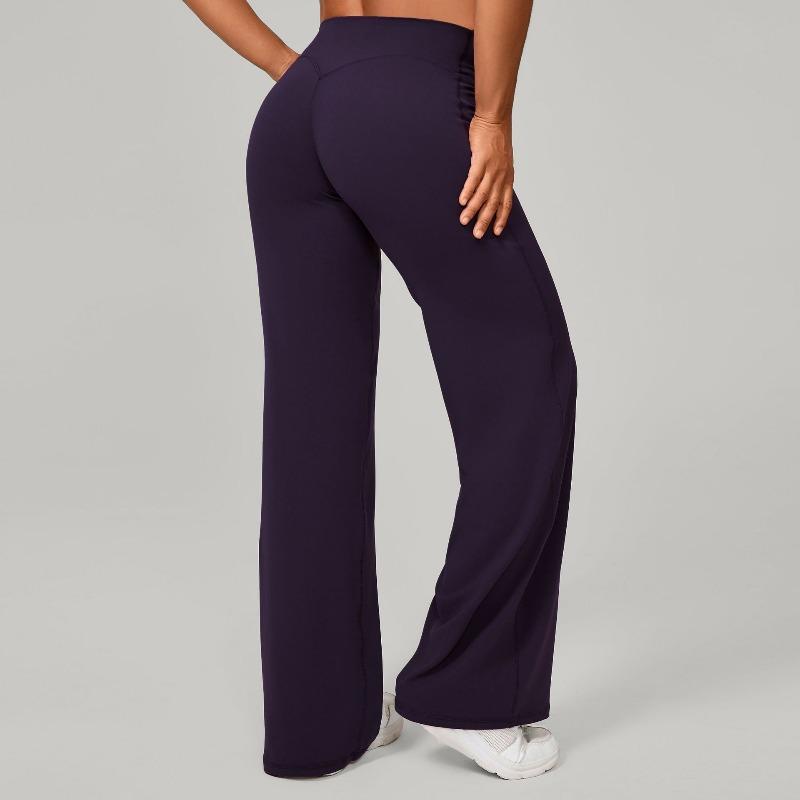 Merganser Pilates Straight Yoga Pants Versatile Loose Wide Leg Pants Running Sports Fitness Buttocks Long Pants