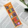 11CT Stamped Double-Sided Big Ben Bookmark Embroidery Kit 18x6cm Bookshelf Needlework Embroidery Craft Kit for Reading Day Gift