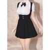 TOYBARJAPAN 1/6 Scale Action Figure High School Girl JK Uniform Black B Salopette Skirt Body Head Shirt Tie Not Included
