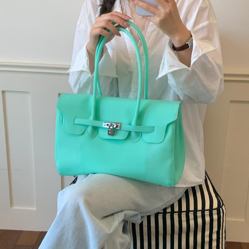 Borsa Jelly da Donna Trendy 2026: Borsa a busta grande capacità per il pendolarismo