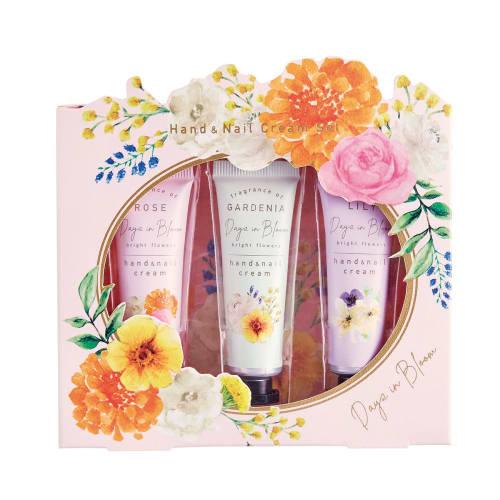 Days In Bloom Hand & Nail Cream Set (Floral Gift Box, Popular Scent, 3 Hand Creams)