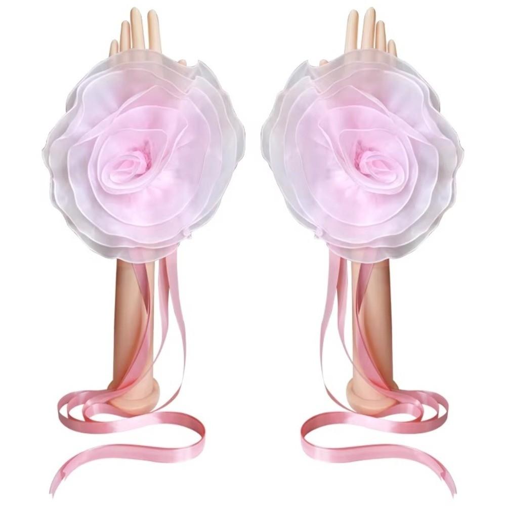 Wrist Strap Modern Dance Hand Sleeve Stereo Flower Latin Dance Accessories  Samba Dance