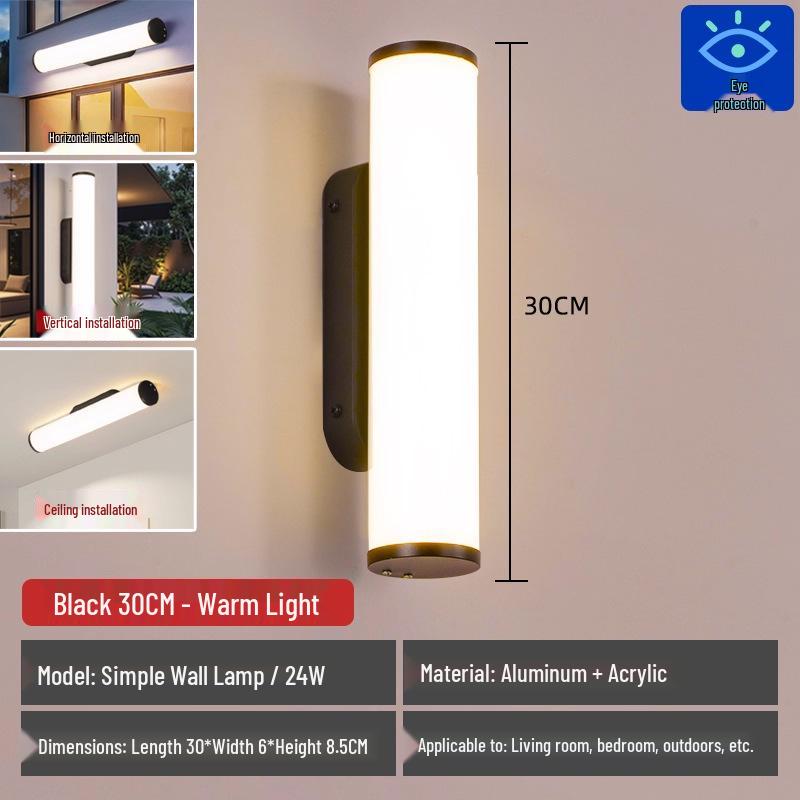 Super Bright LED Wall Lamp for Living Room, Bedroom, Balcony, Front Door, and Bathroom Mirror