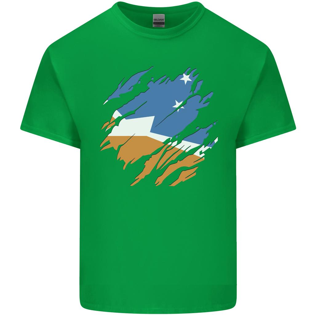 Torn Flag Tierra Del Fuego Province Argentina Unisexs Light Cotton TShirt