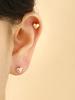Minimalpiercing 14K Chubby Heart Piercing Earrings