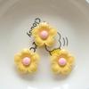10Pcs Shiny 22X22Mm Flower Series Miniature Flat Back Resin Cabochons For Hairpin Scrapbooking Diy Home Decor Craft Accessories