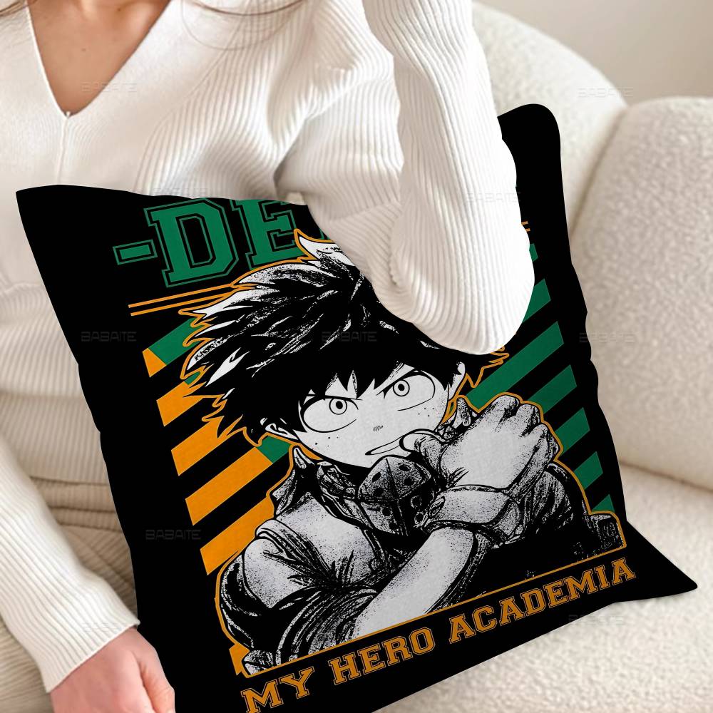 My Hero A-Academia Deku Cushion Cover Pillow Cover Decor Pillowcase Printed Cushion Case for Couch