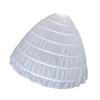 Elastic Wedding Hoop Skirt 6 Steel Hoops Full Bells Crinoline Underskirt For Bridal Party Dress Formal Dress Pettiskirt
