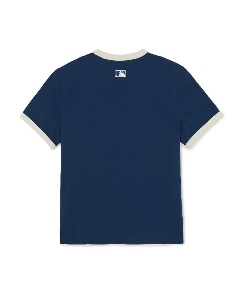 Emelbi Letter Graphic Regular Fit Ringer T-Shirt Bos (D.Navy) (A Type)