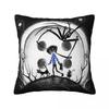 Coraline Tim Burton Pillow Case the Secret Door Fantasy Cushion Cover Custom Zipper Decor Pillowcase for Sofa 18