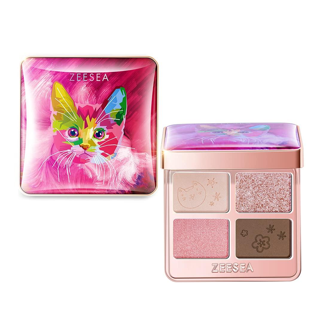

Eyeshadow Palette Dreamy Animal Series Eyeshadow Somali ZEESEA Four-Color (02 Rose) 3.5g