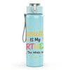 1PC January Birthday Confetti Text 750ml Color Plastic Sports Water Bottle Leakproof Flip Straw Lid Suitable for Sports Office Home Use