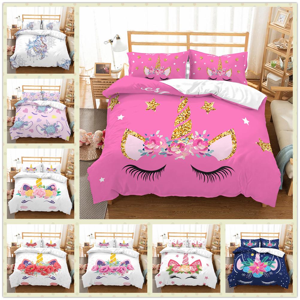 unicorn eyelash bedding